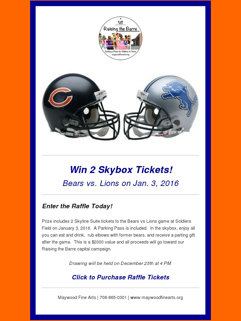 Bears Skybox Raffle – Maywood Fine Arts